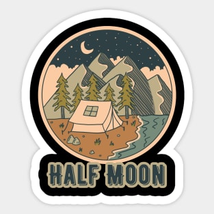 Half Moon Sticker